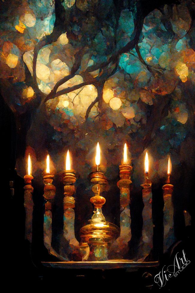 In the light of the menorah