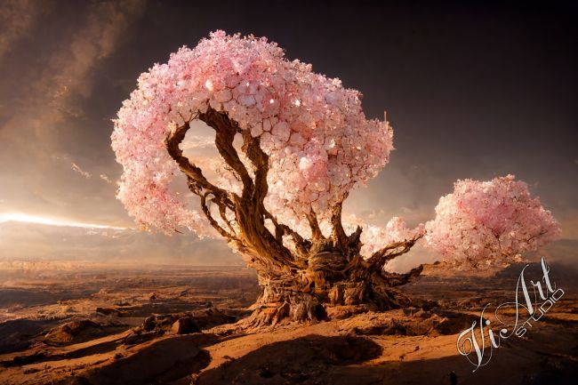 Sakura in the desert