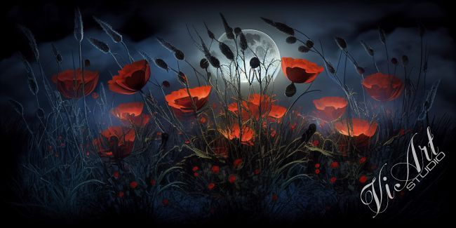 Moonlight poppies