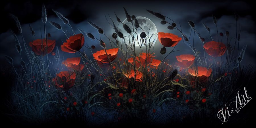 Moonlight poppies