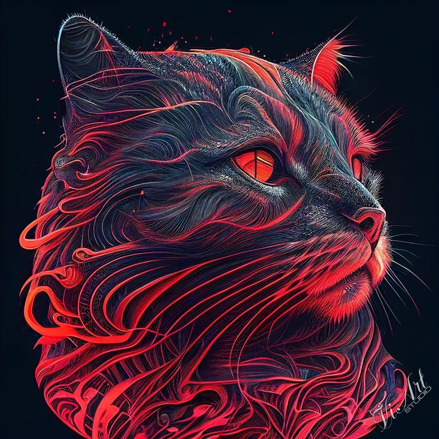 Fluorescent cat