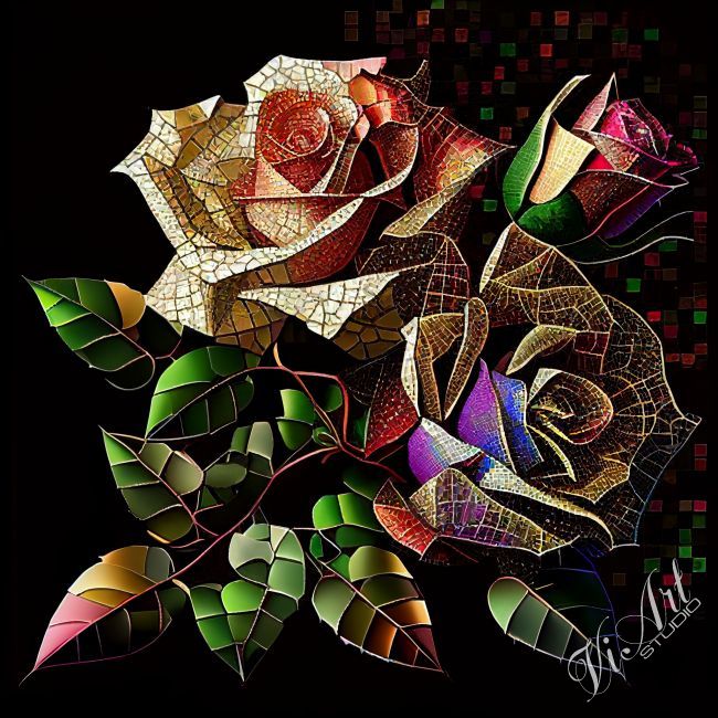 Mosaic roses #2