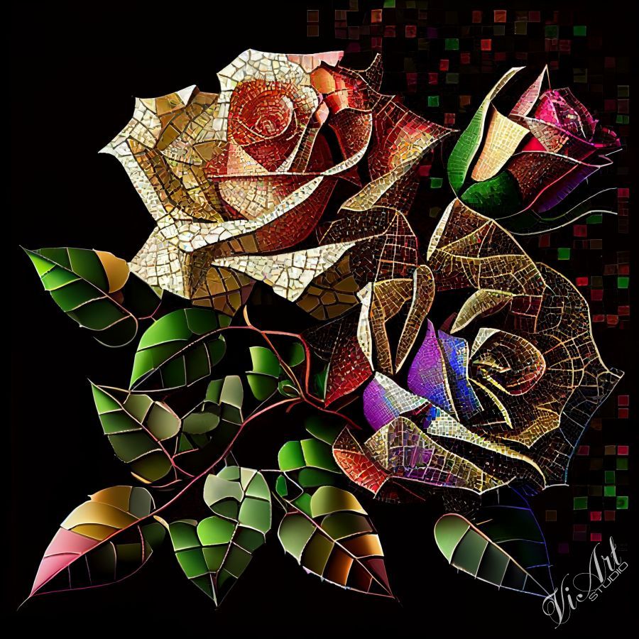 Mosaic roses #2