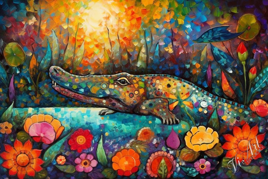 Flower Crocodile