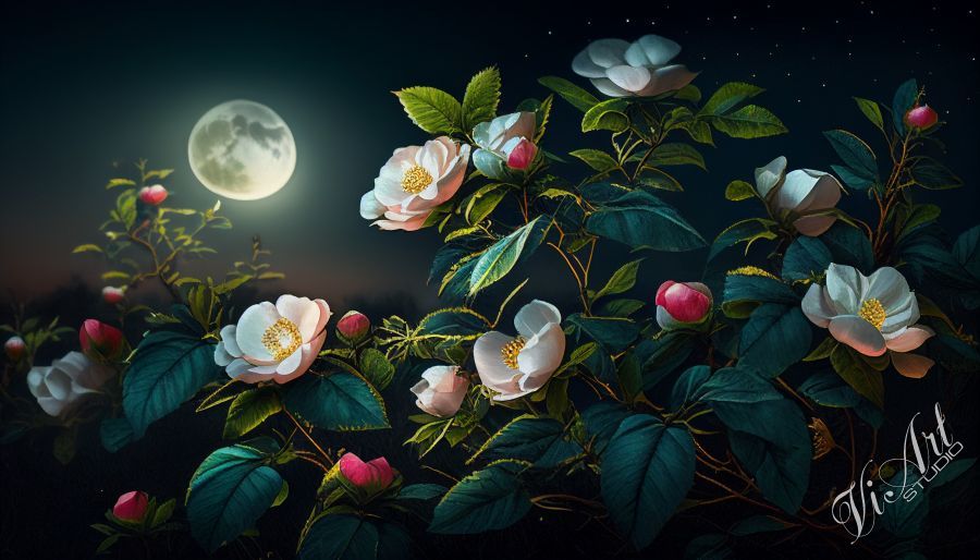 Moonlight roses