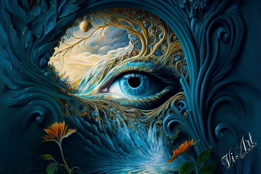 All-seeing eye of wild nature